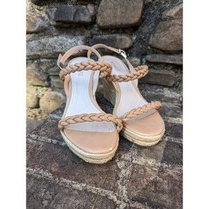 Schutz‎ Braided Wedge Sandals Women Size 10B